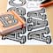 12 Pack: Shadow Alphabet Stickers by Recollections™